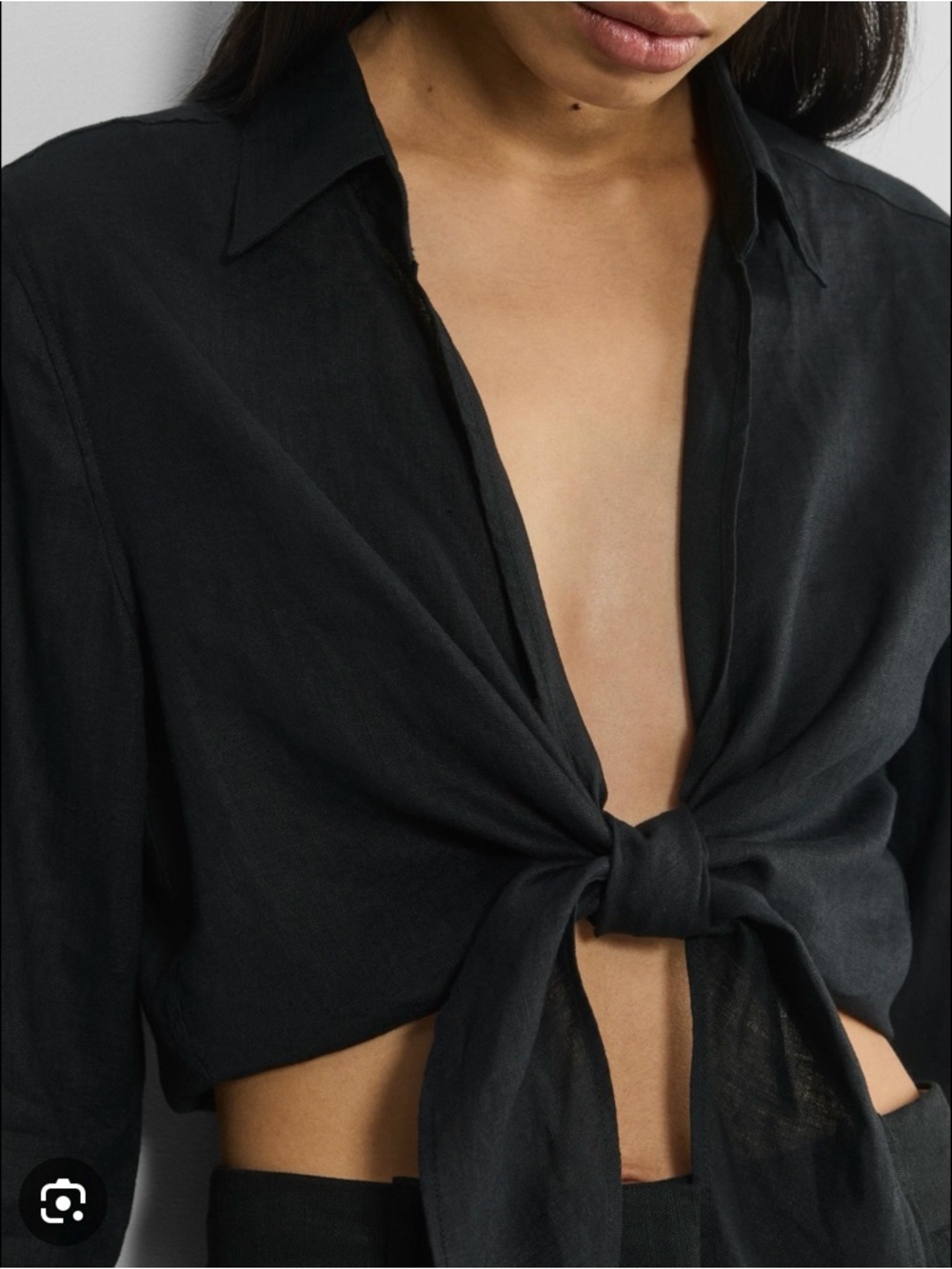 Aritzia Babaton Black Collared Shirt Jacket